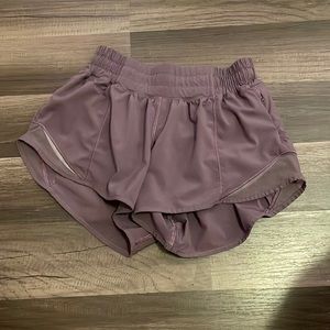 Purple lululemon athletic shorts. Hotty Hots. Size 2.